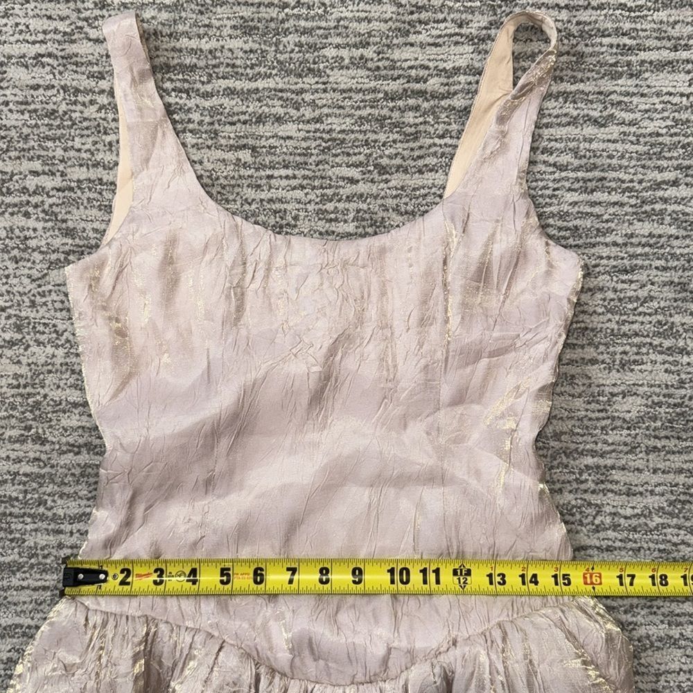 NWT NBD Revolve Anndreah Mini Dress in Blush Metallic Small - Picture 10 of 15
